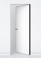 Скрытая дверь с внутренним открыванием IFL 9 Reverse (58 мм) под покраску (чёрная кромка)
