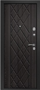 Входная дверь Медея-311 сатин черный / аруба венге - вид изнутри