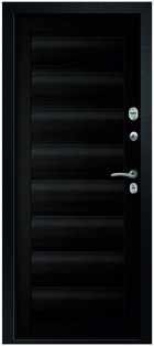 Входная дверь Медея-321 (М1) сатин черный / Сидней темный кипарис - вид изнутри