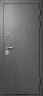 Входная дверь H-3 букле серый темный