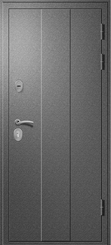 Входная дверь H-3 букле серый темный