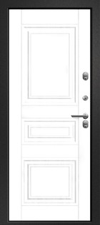 Входная дверь Триера-200 ТЕРМО, Платан ноче / белый - вид изнутри