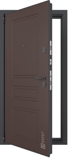 Входная дверь Лофт-11.1 RAL 8017 / белый матовый