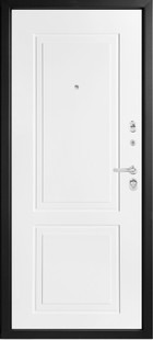 Входная дверь Фридланд (М445/2 Е) горький шоколад / белый - вид изнутри