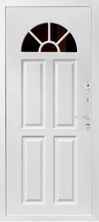 Входная дверь Самбия (М368/6) белый / белый - вид изнутри