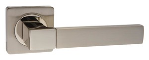 Дверная ручка INAL 521-02 никель матовый / никель блестящий